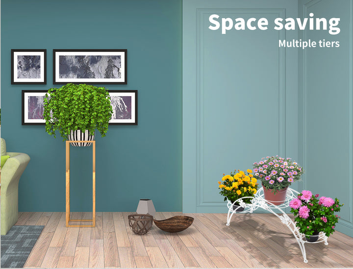 2X Plant Stand Outdoor Indoor Metal