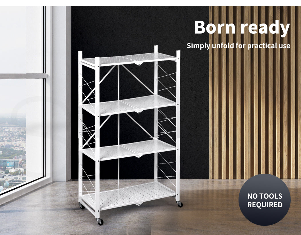 Foldable Storage Shelf Display - 3, 4, & 5 Tiers