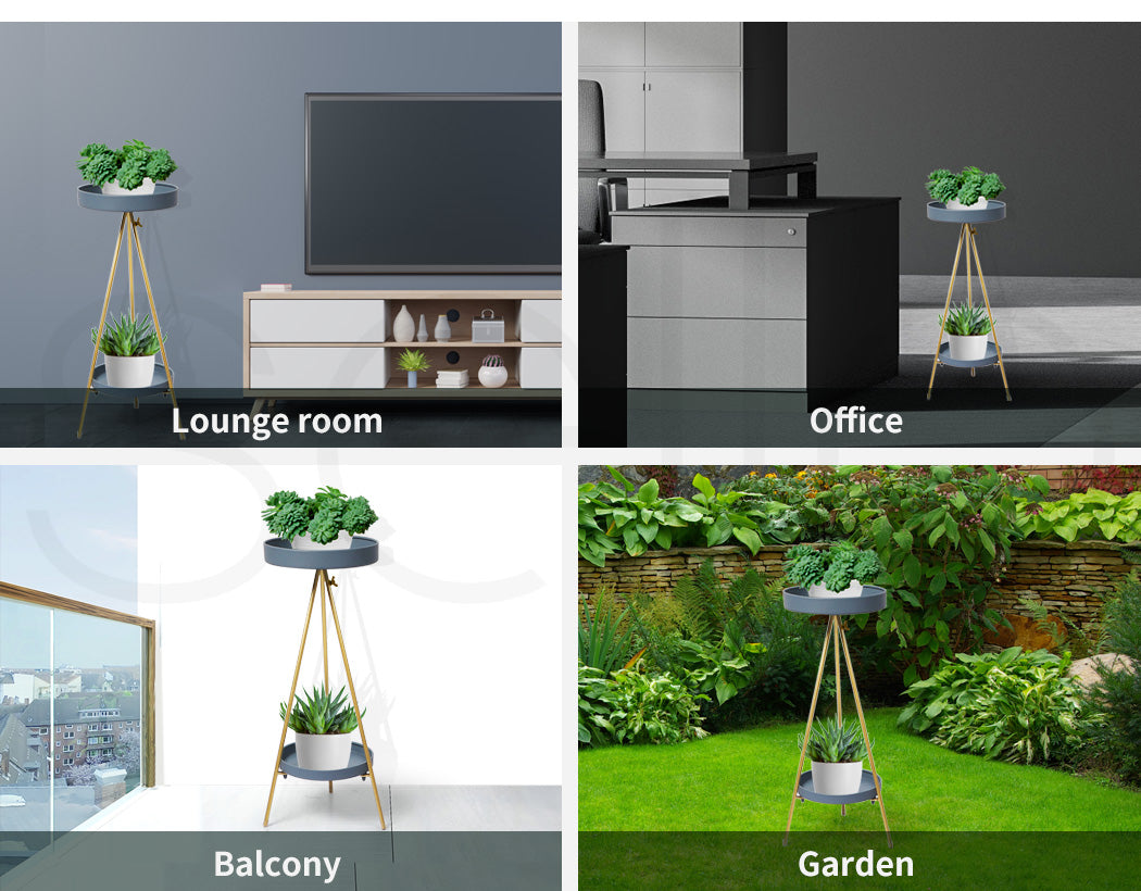 Plant Stand 2 Tiers Outdoor Indoor Large