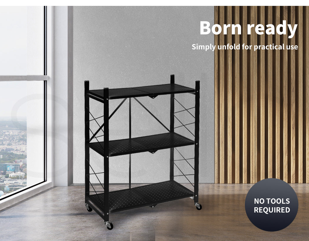 Foldable Storage Shelf Display - 3, 4, & 5 Tiers.