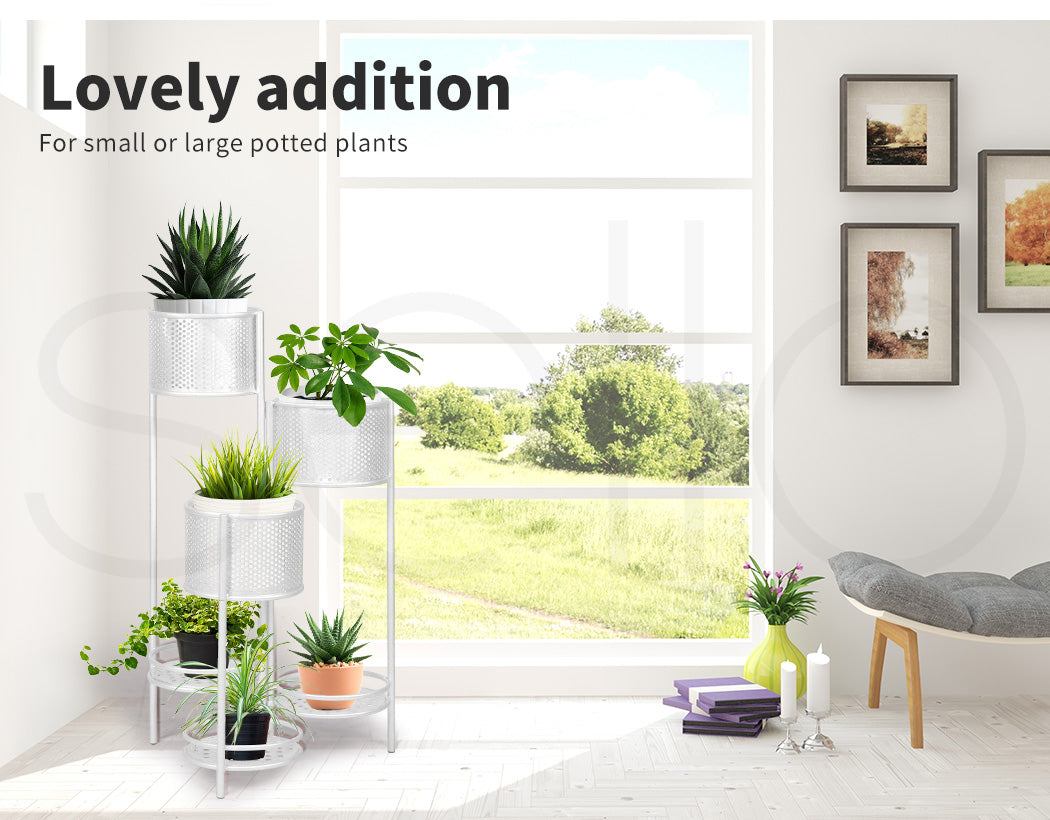 6 Tier Plant Stand Swivel Outdoor