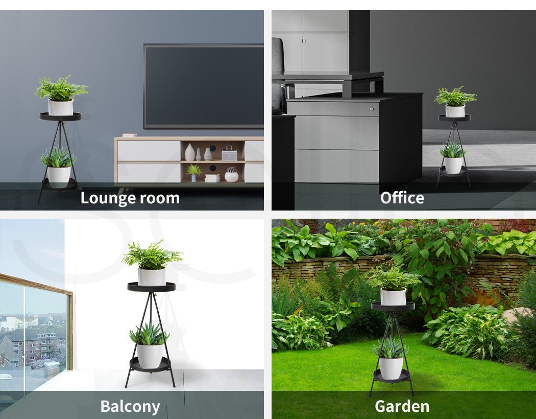 Plant Stand 2 Tiers Outdoor Indoor.
