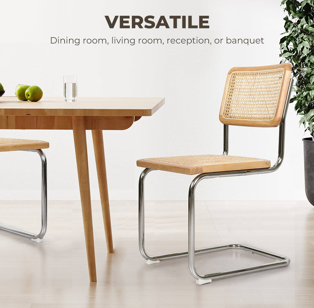 2x Rattan Chair Dining Chairs.