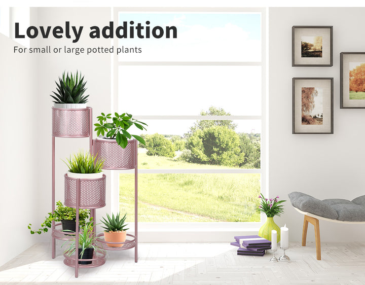 6 Tier Plant Stand Swivel Outdoor