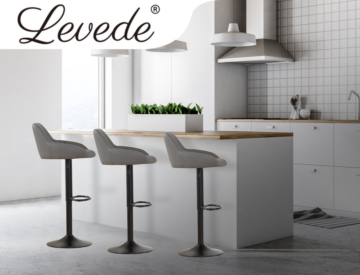 2x Bar Stools Kitchen Chairs Swivel Barstools.