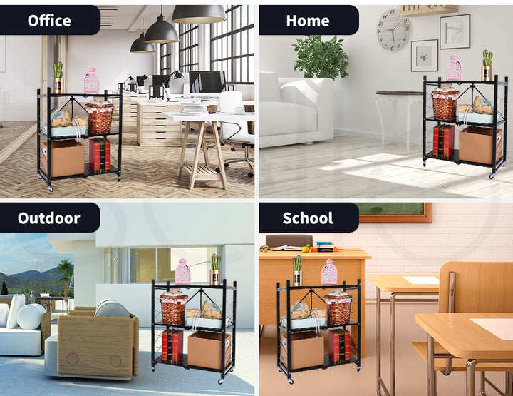 Foldable Storage Shelf Display - 3, 4, & 5 Tiers