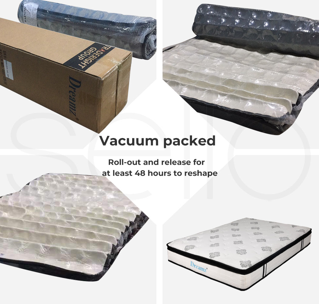 Bedding Mattress Spring King Single Premium Bed Top Foam Medium Firm 30CM.