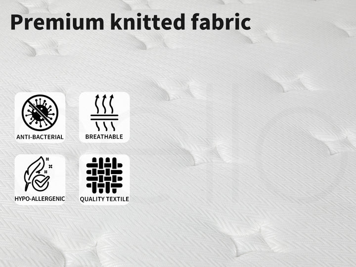 Spring Mattress Pocket Bed Coil Sleep Foam Extra Firm King Single 23CM.