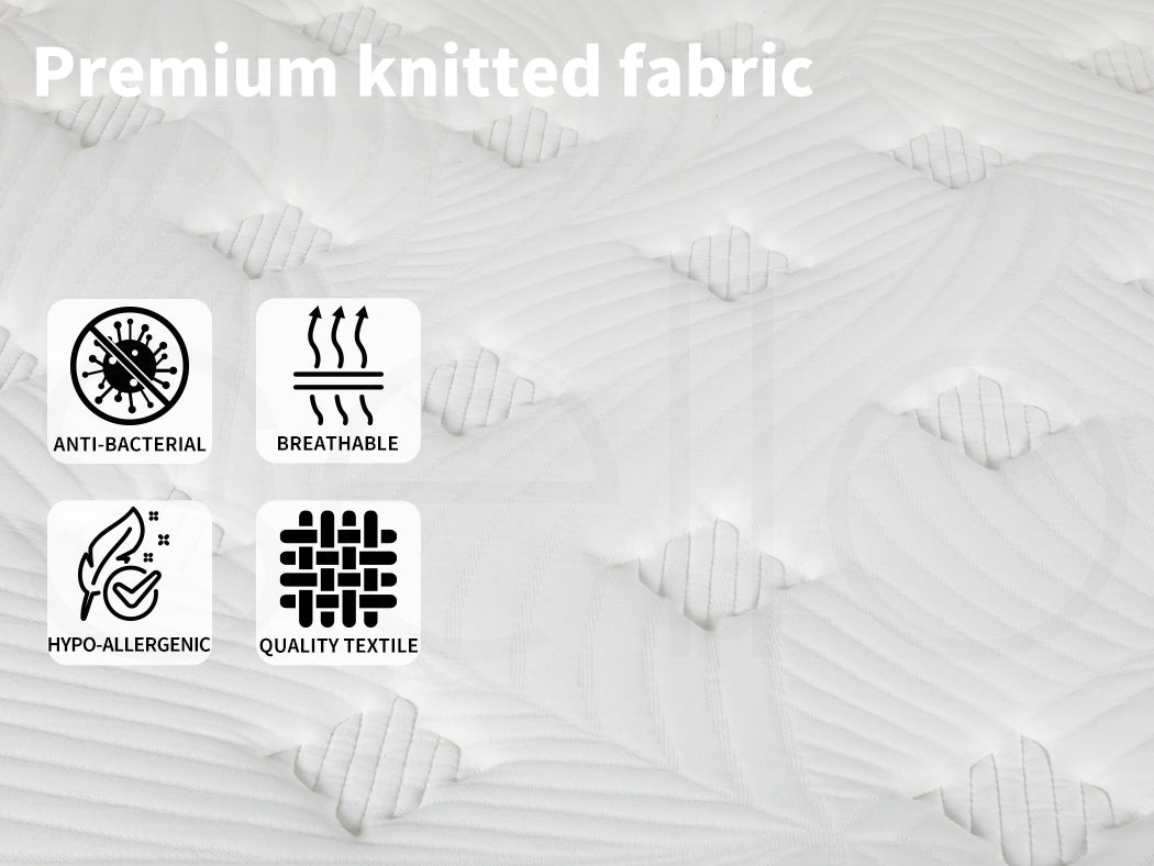 Bedding Mattress Spring King Single Premium Bed Top Foam Medium Firm 32CM.