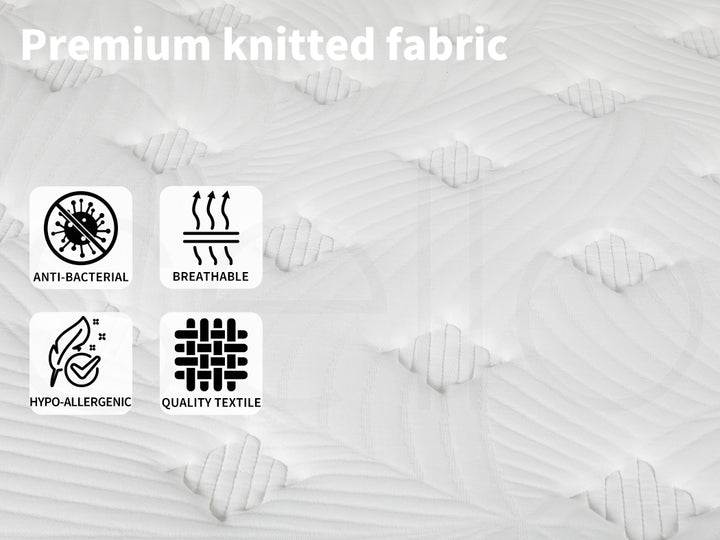 Bedding Mattress Spring King Single Premium Bed Top Foam Medium Firm 32CM.