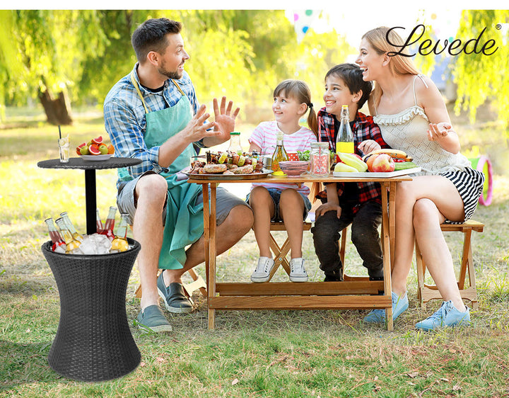 Cooler Ice Bucket Table Bar Outdoor.