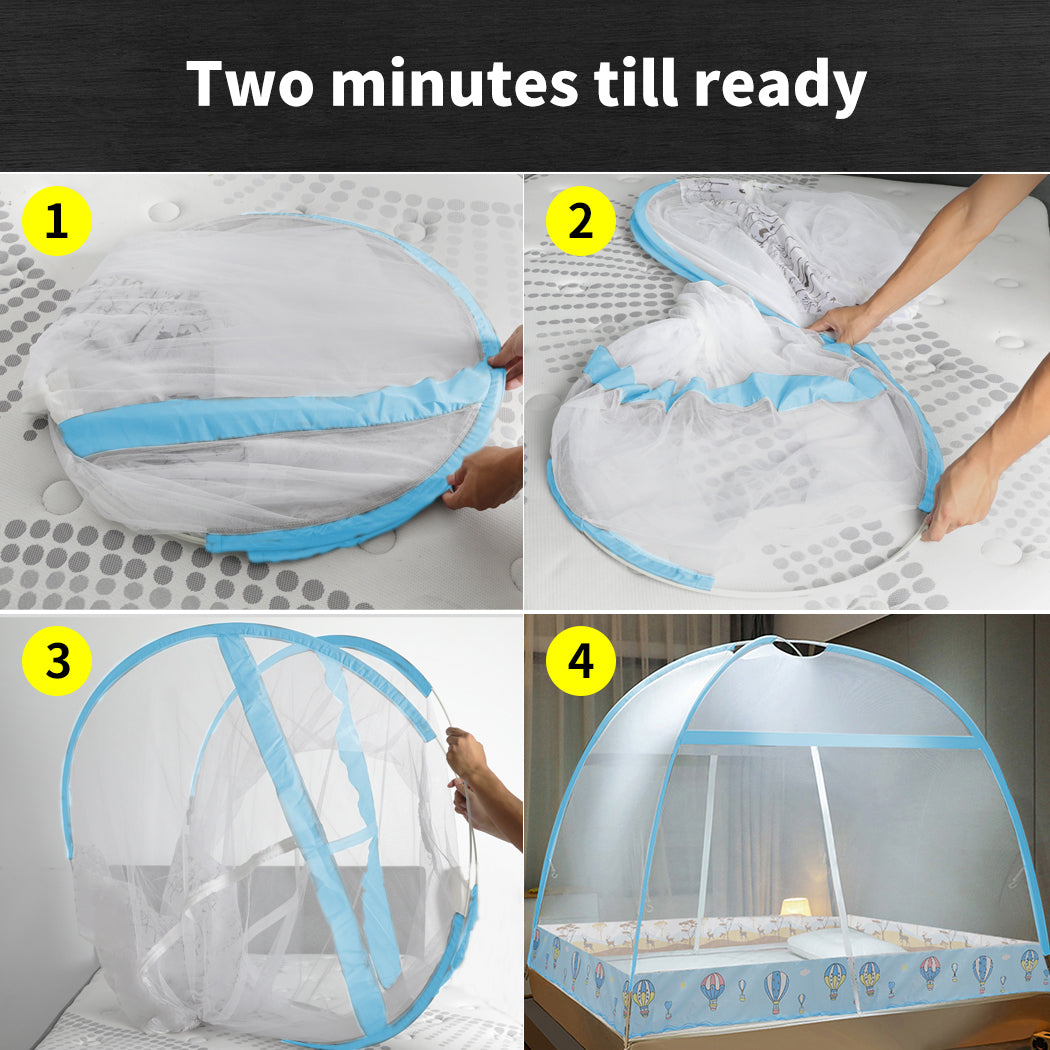 Mosquito Bed Nets Foldable Canopy for King and Queen Size.