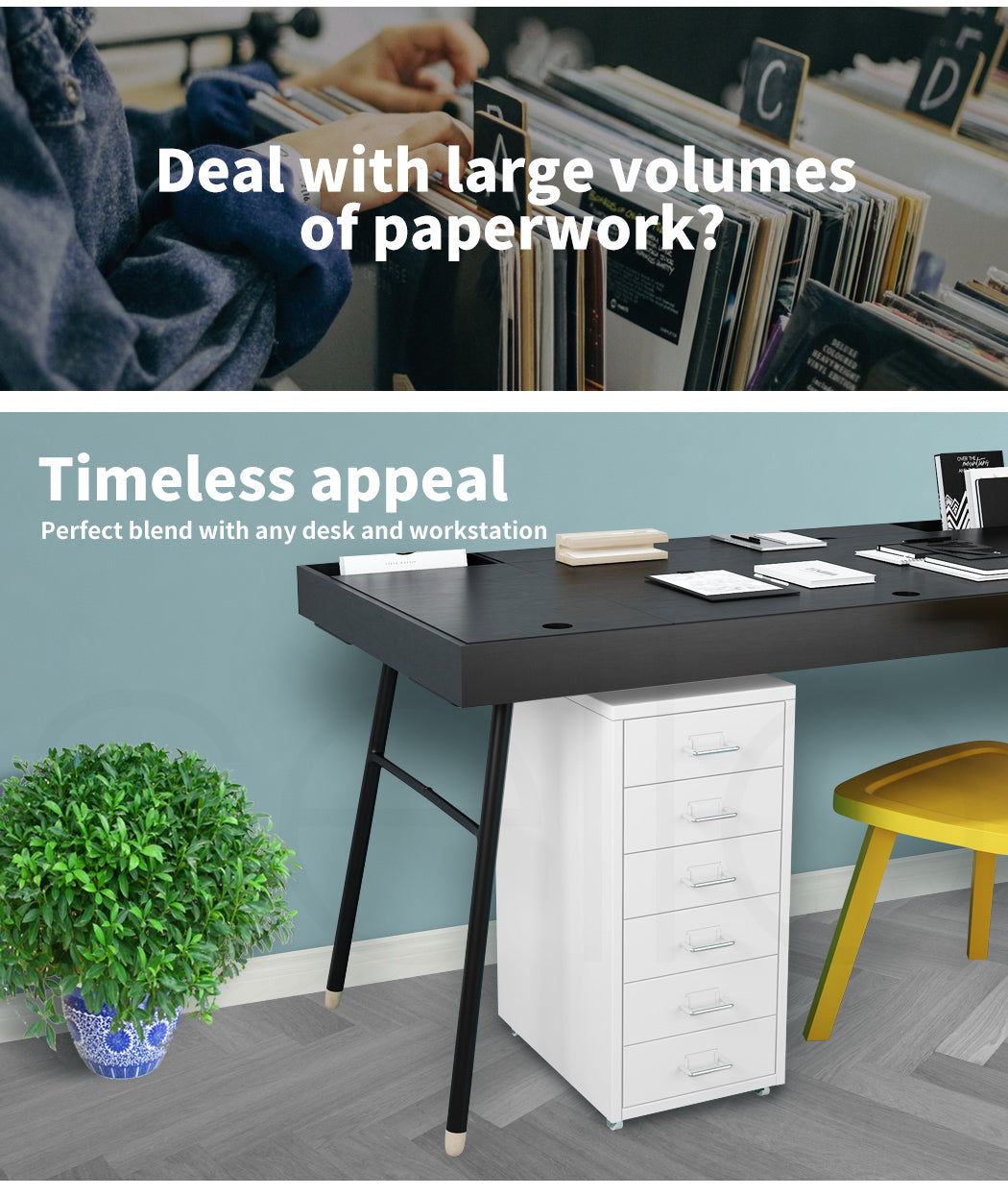 Office Cabinet 6 Drawer Storage Solutions