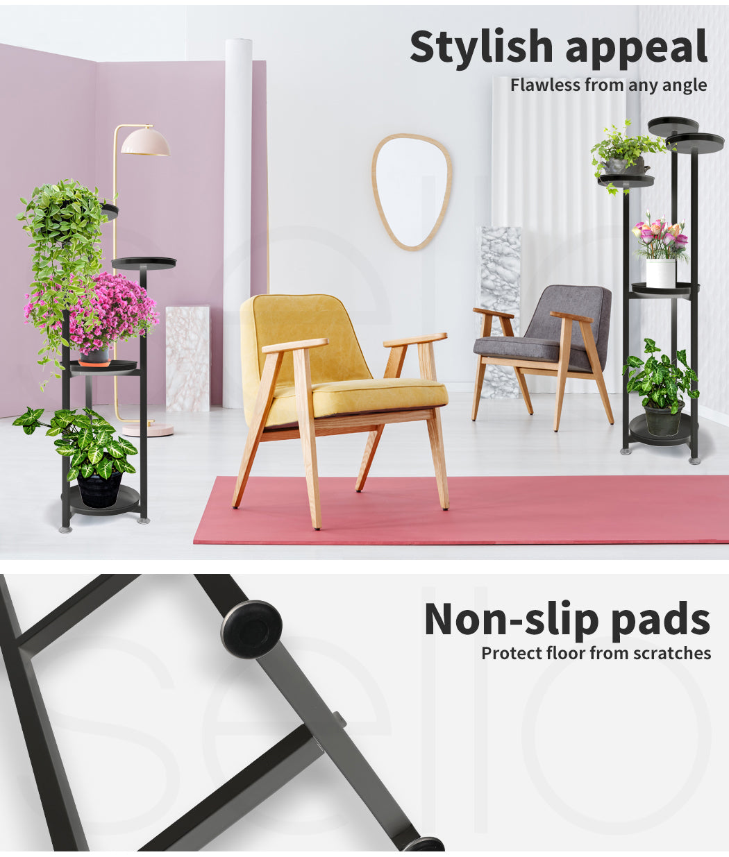 Plant Stand Outdoor Indoor Flower - Large and Medium