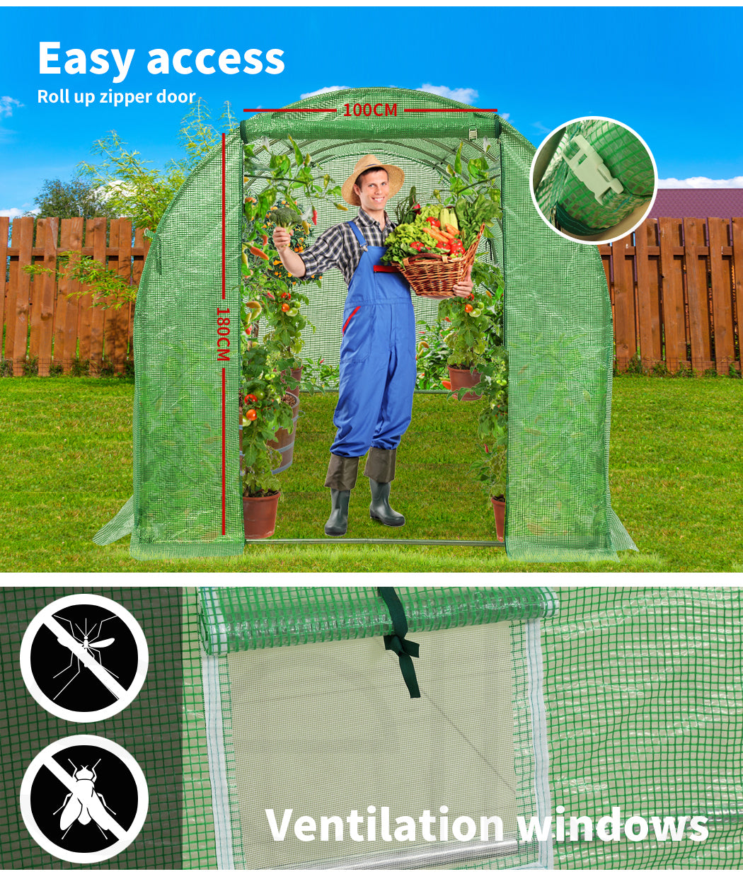Greenhouse Plastic Film Shed Walk in.