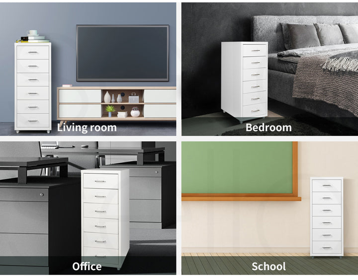 Office Cabinet 6 Drawer Storage Solutions