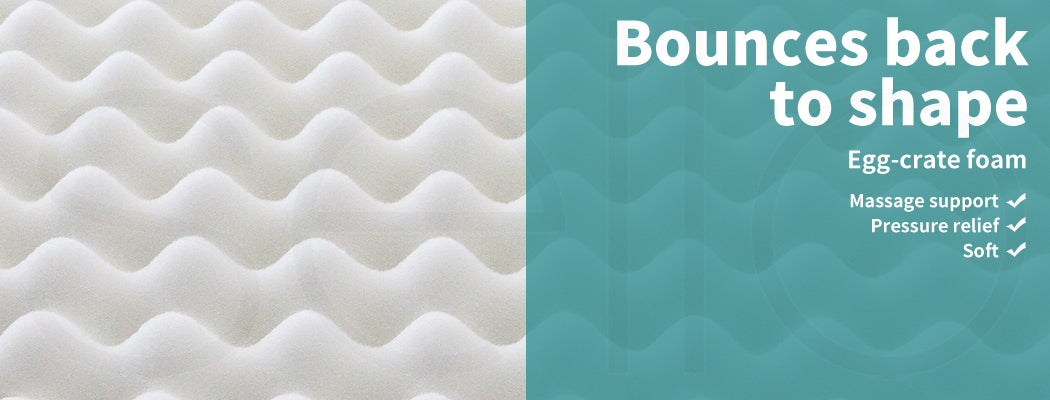 Bedding Mattress Spring Double Size Premium Bed Top Foam Medium Firm 32CM.