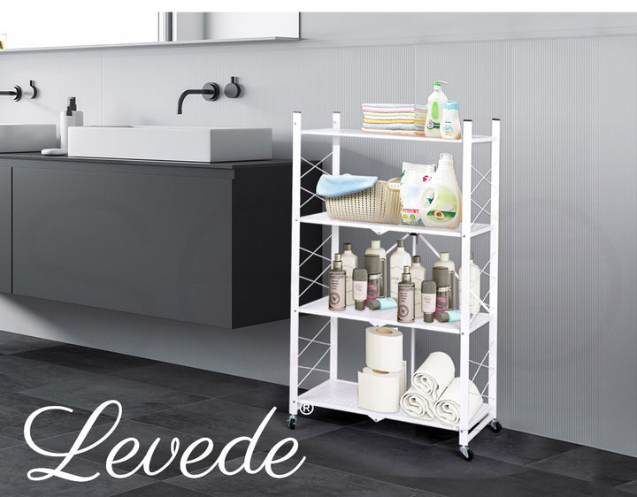 Foldable Storage Shelf Display - 3, 4, & 5 Tiers