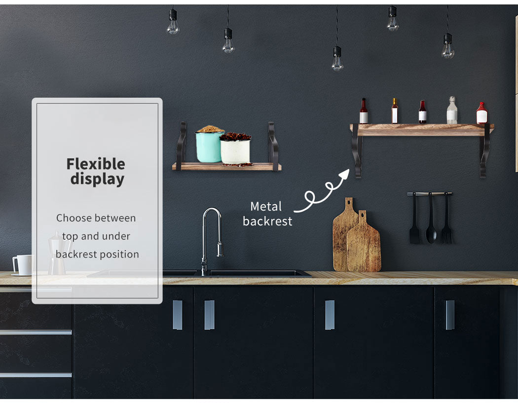 Floating Shelf with Brackets.