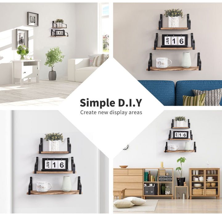 Floating Shelf with Brackets.