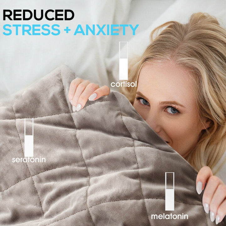 7KG Anti Anxiety Weighted Blanket for Adults - Heavy Gravity Comfort
