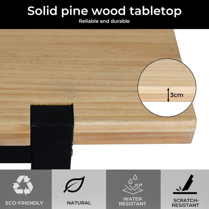 Dining Table Industrial Wooden.