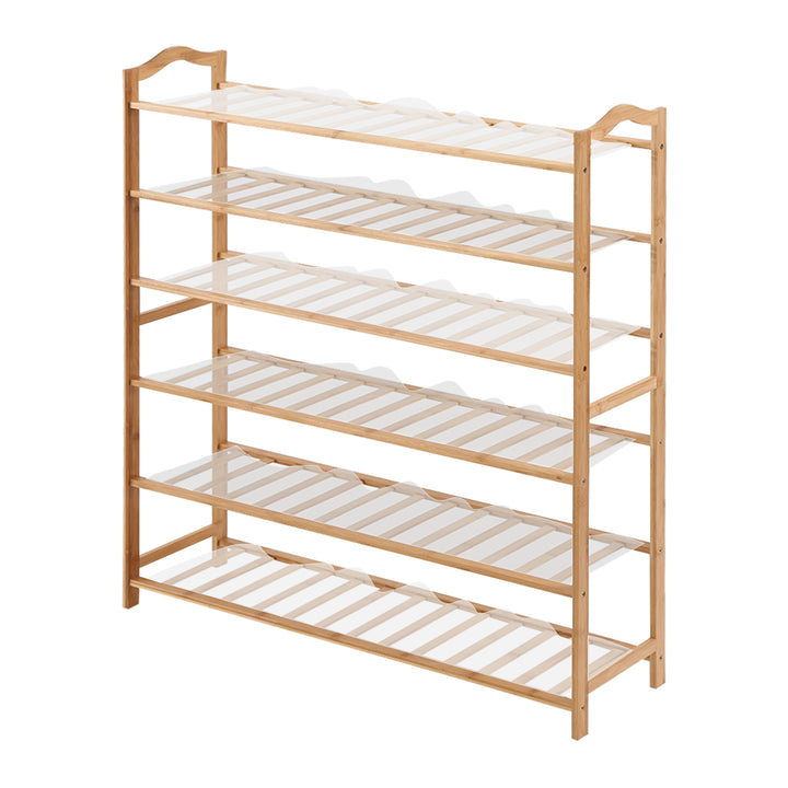 Levede Bamboo Shoe Rack Storage Wooden 80cm.