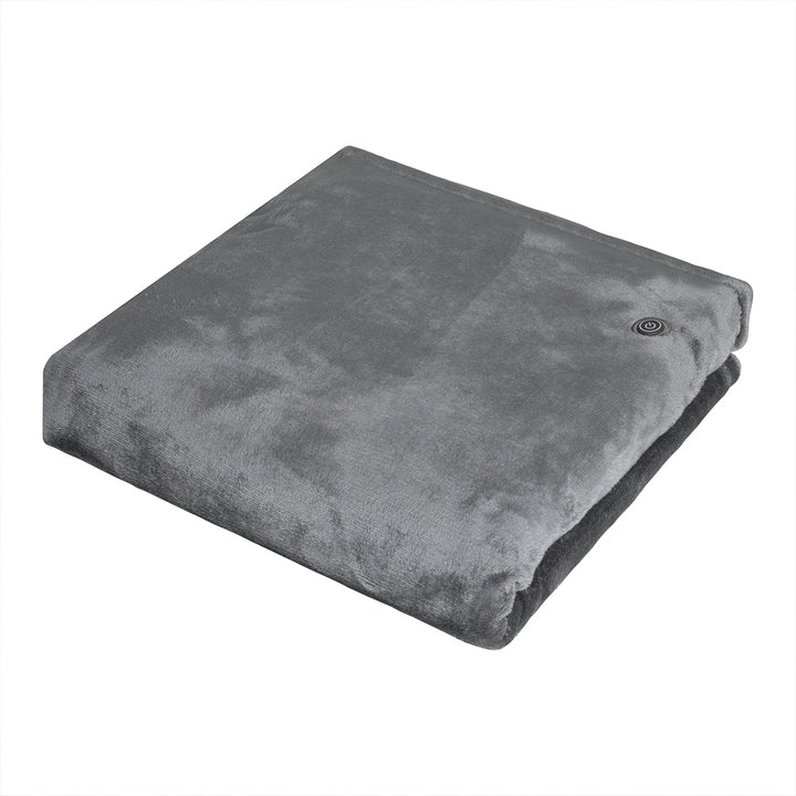 Electric Throw Blanket Heated Grey.