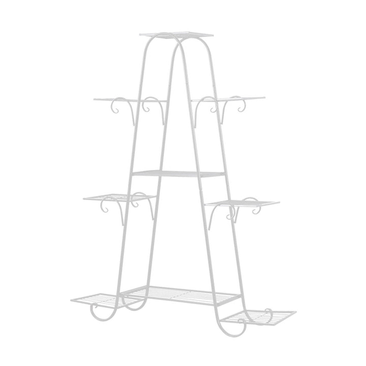 Levede Plant Stand Outdoor Indoor Metal White.