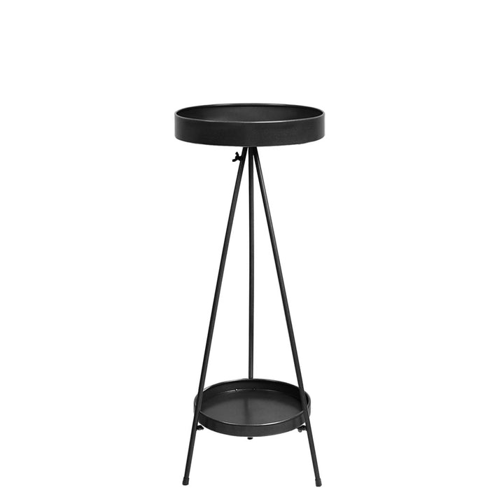 Levede Plant Stand 2 Tiers Outdoor Indoor Black Large.