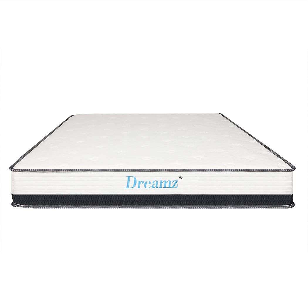 Pocket Spring Mattress HD Foam Medium Firm Bedding Bed Top Double 21CM.