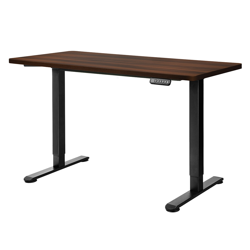 Levede Motorised Standing Desk Adjustable 140cm Walnut 1000x 1MM.