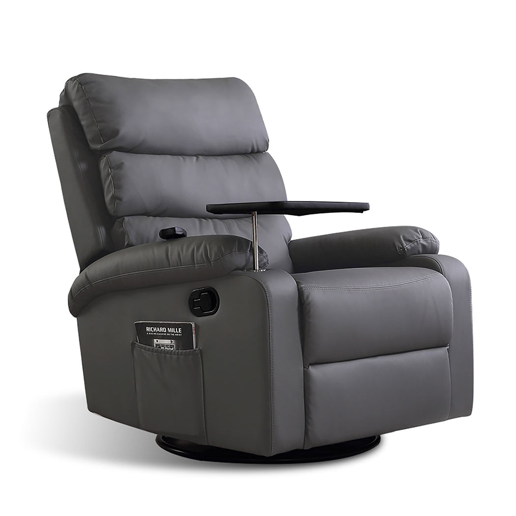 Levede Massage Chair Recliner Chairs Grey.