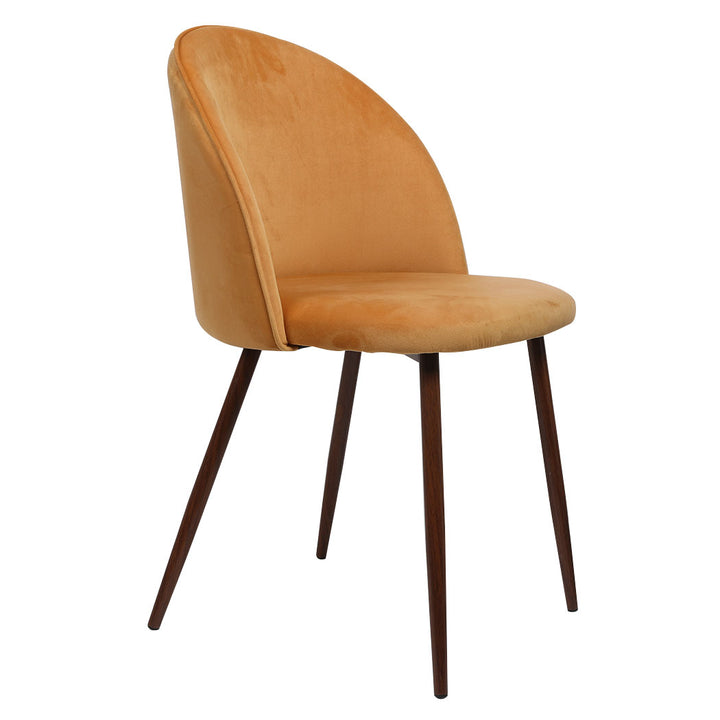 2x Dining Chairs Seat French Mustard.