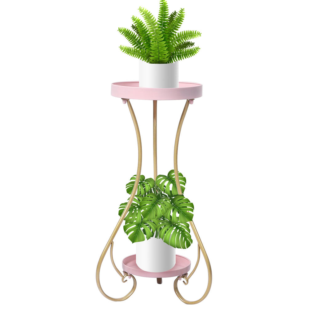 Levede Plant Stand 2 Tiers Outdoor Indoor Medium.