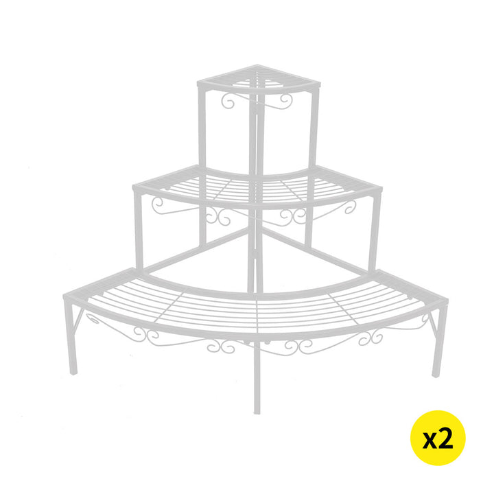 Levede Plant 2XStand Outdoor Indoor Metal.