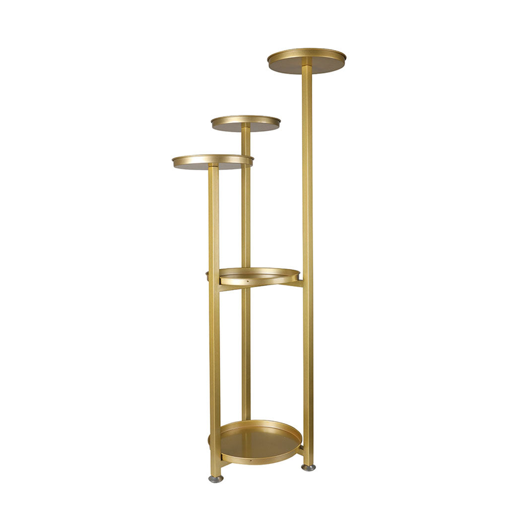 Levede Plant Stand Outdoor Indoor Flower Gold Medium.