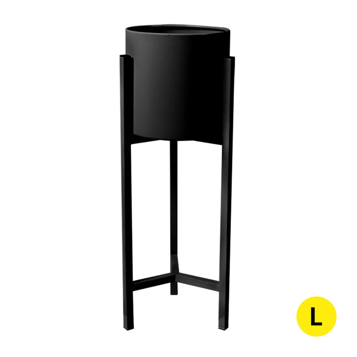 Levede Plant Stand Garden Planter Metal Black Large.