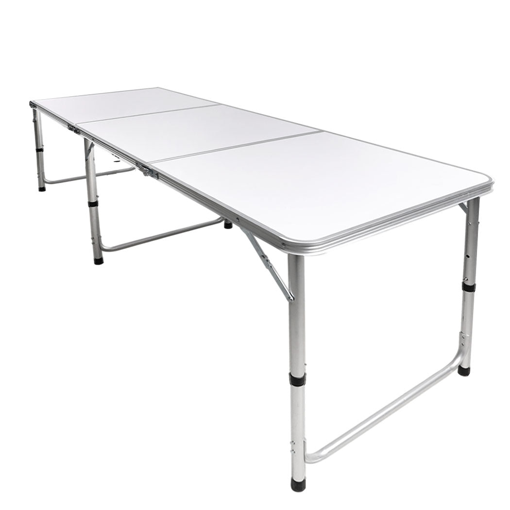 Levede Folding Camping Table Aluminium Silver.