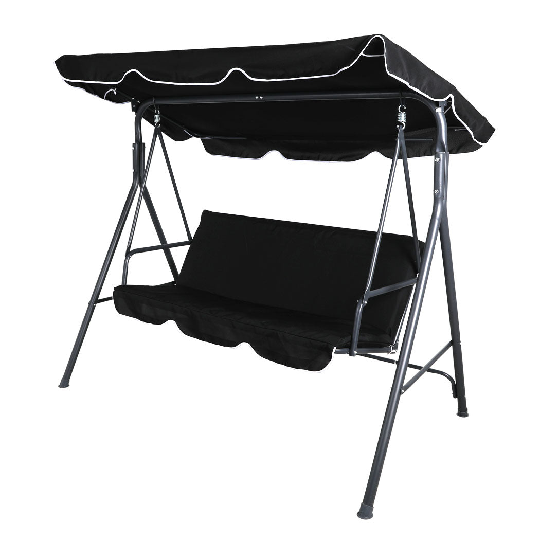 Levede Swing Chair Hammock Outdoor Furniture Black.