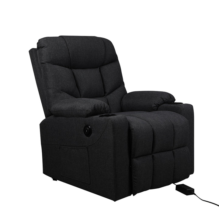 Levede Recliner Chair Electric Lift Black.