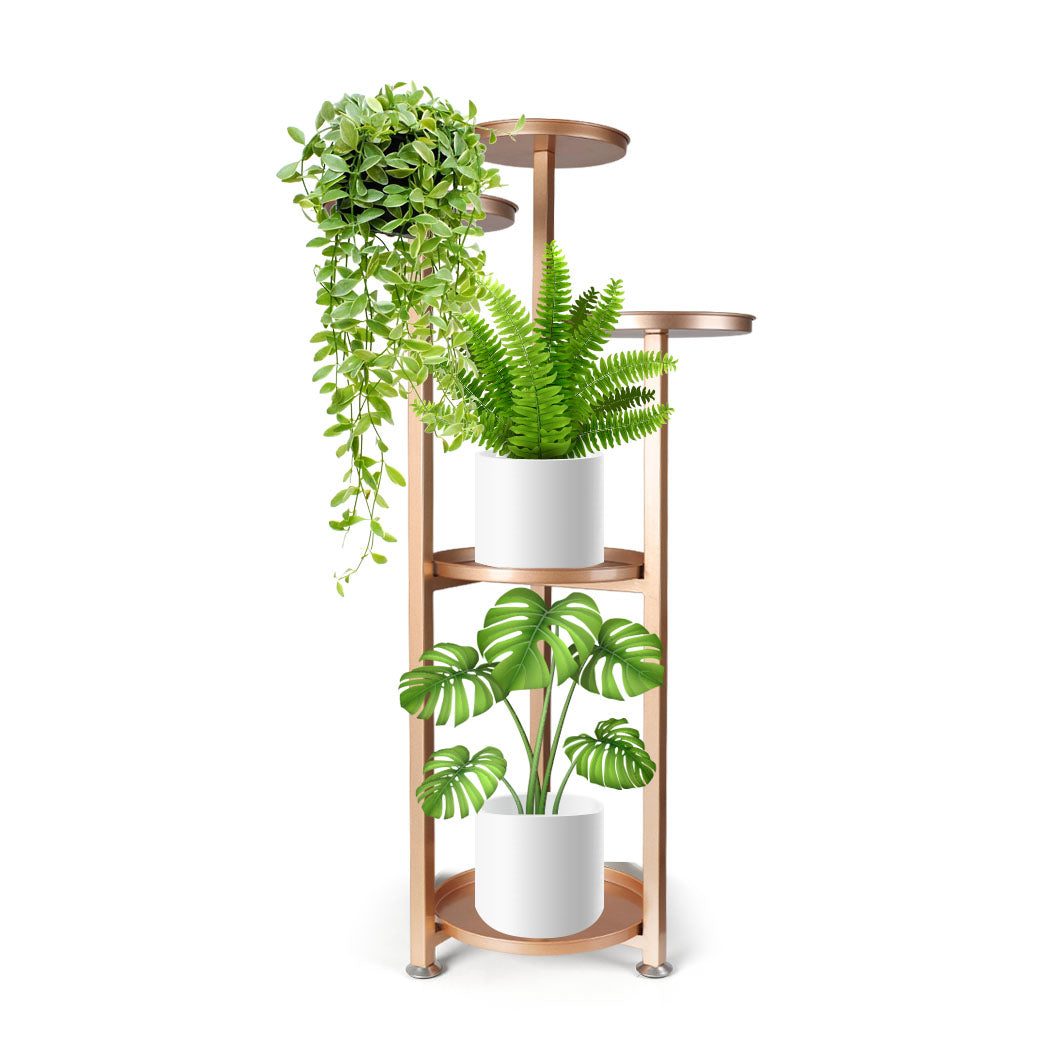 Levede Plant Stand Outdoor Indoor Flower Rose Gold Medium.