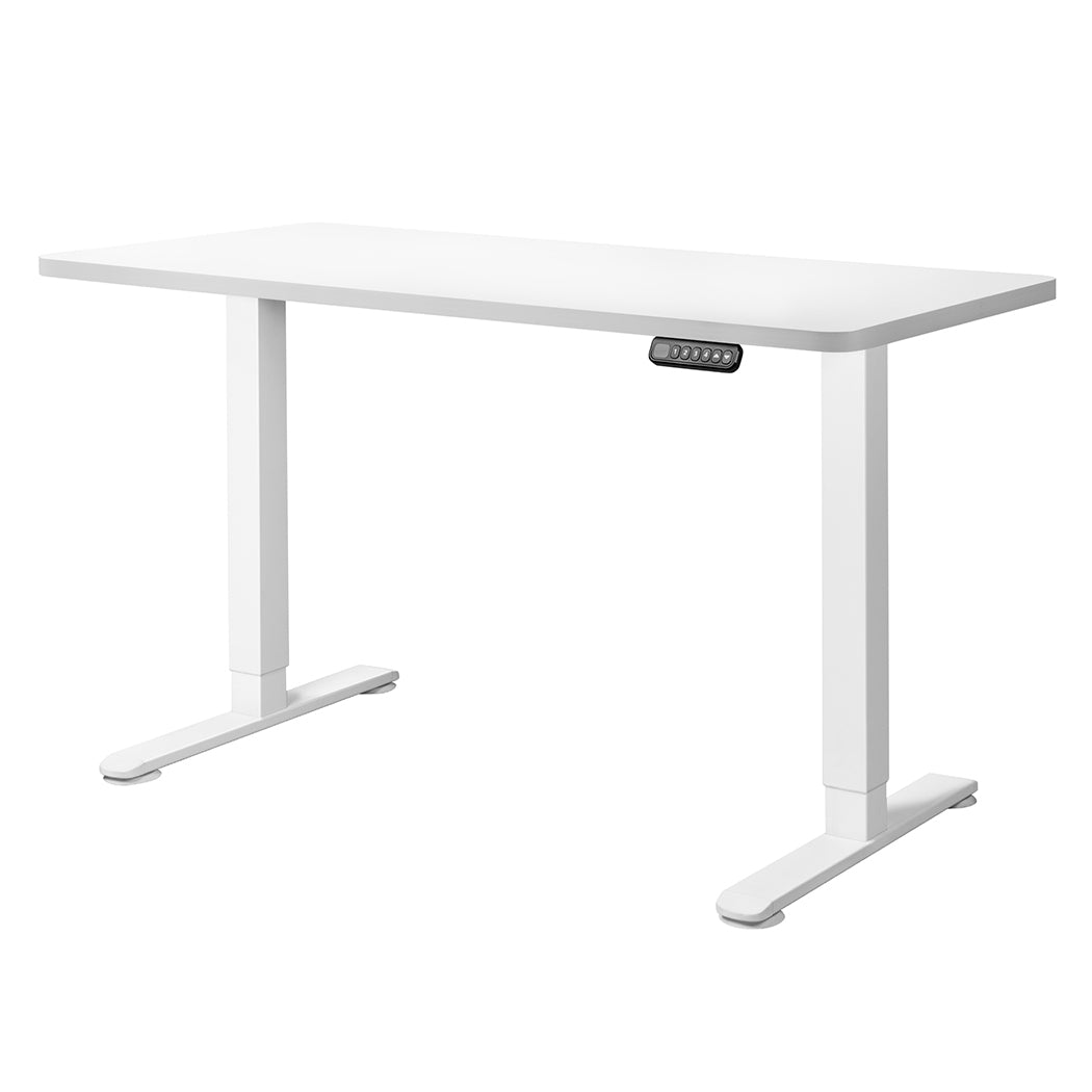 Levede Motorised Standing Desk Adjustable 140cm White 1000x 1MM.