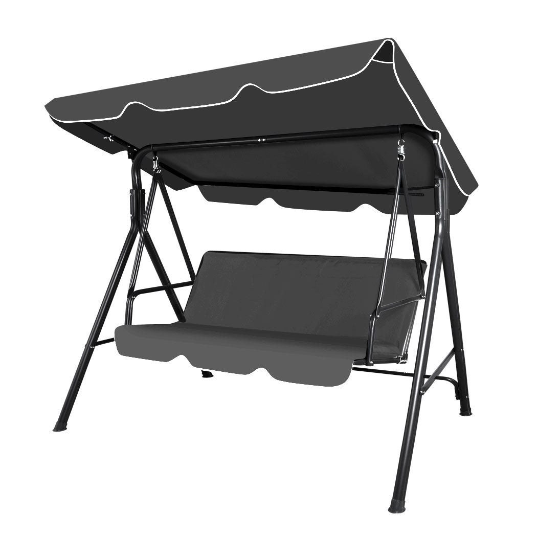 Levede Swing Chair Hammock Outdoor Furniture Grey.