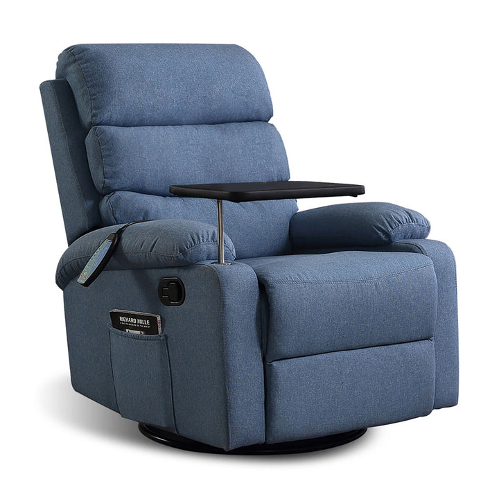 Levede Massage Chair Recliner Chairs Blue.