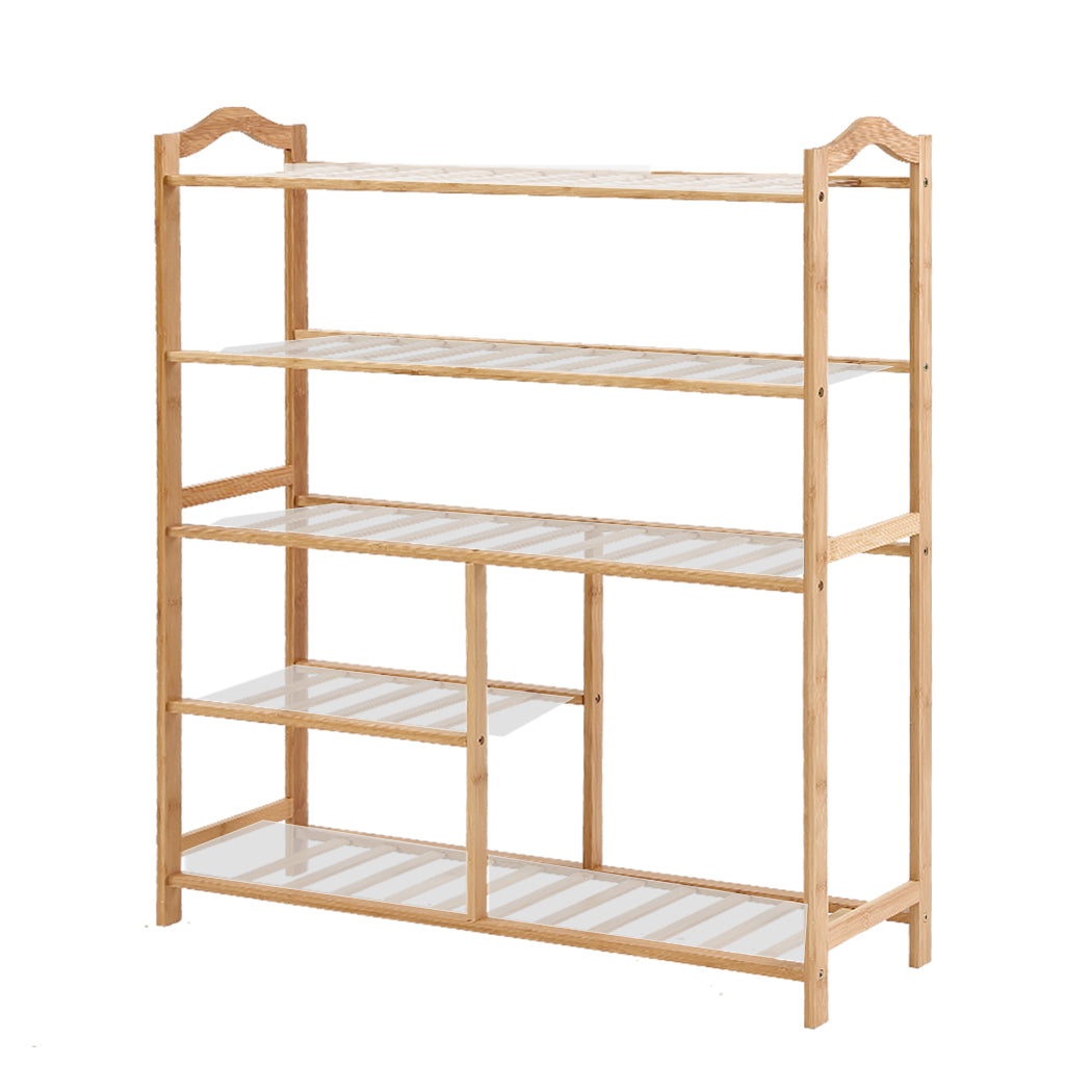Bamboo Shoe Rack Storage Wooden.