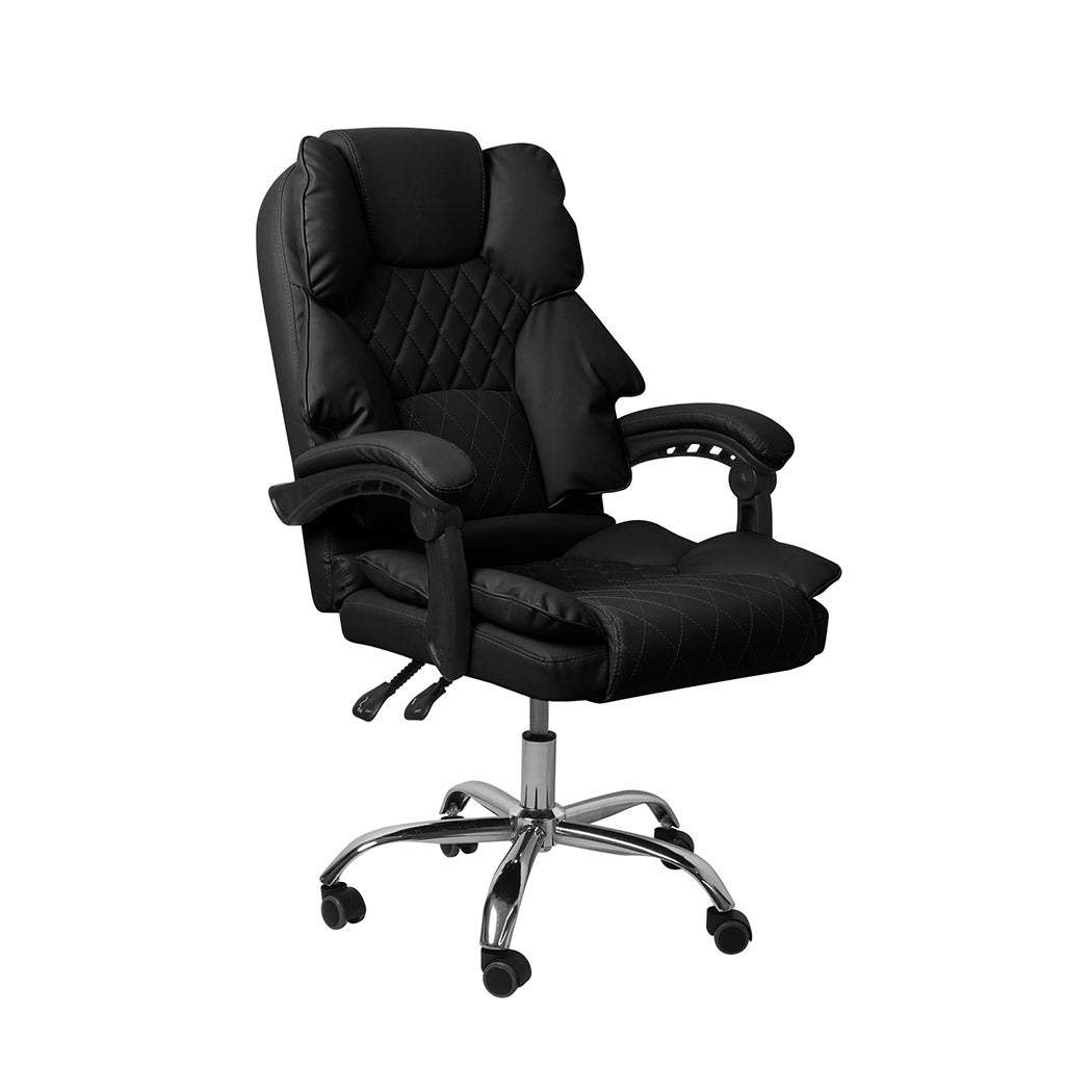 Levede Gaming Chair Office Computer Black No Footrest.