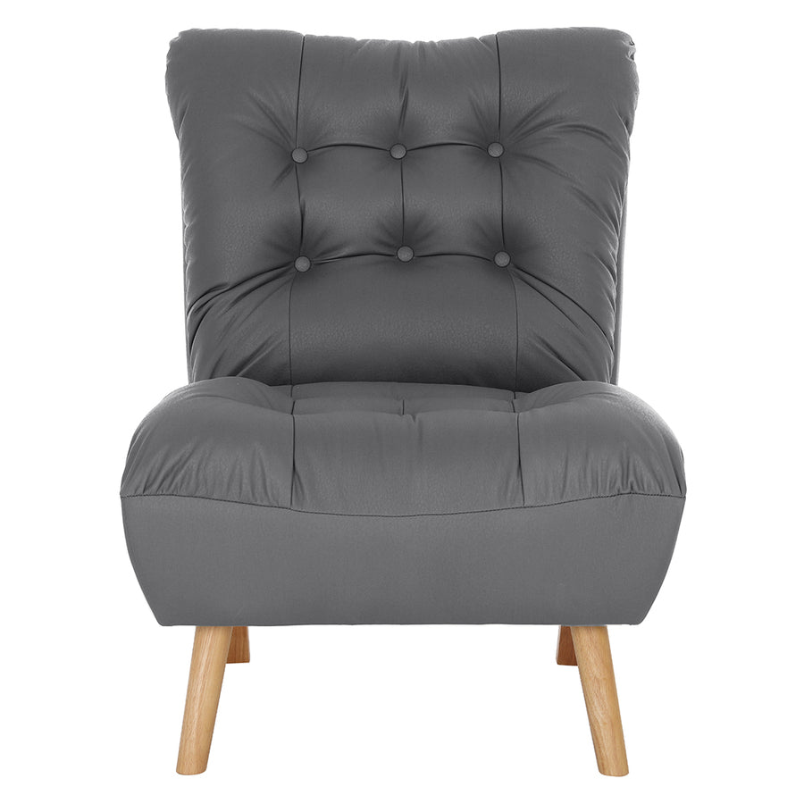 Levede Accent Chair Sofa Recliner Adjustable Grey.