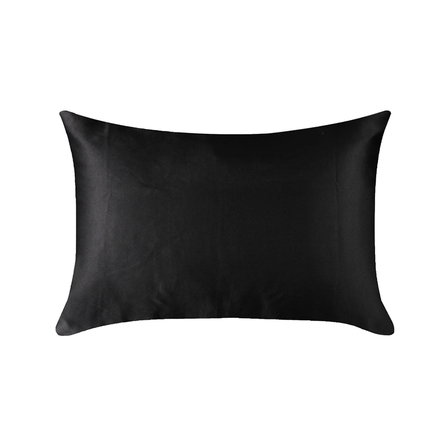 DreamZ 100% Mulberry Silk Pillow Case Black.