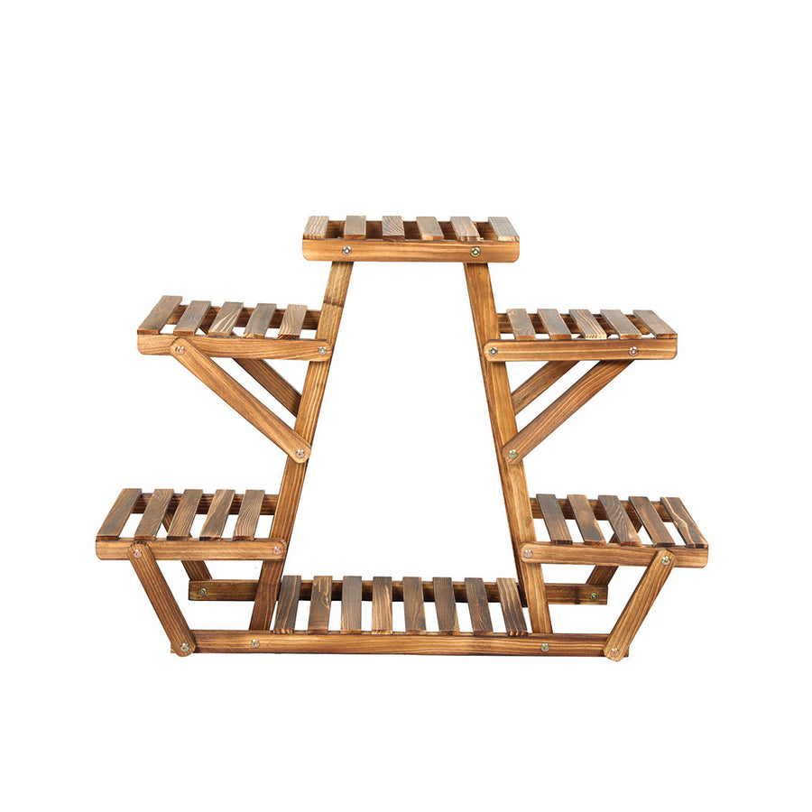 Levede 4-Tier Plant Stand Wood Wooden.
